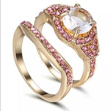 However, it is believed that these mechanical puzzles have been around at least since renaissance times. Jewelry White Gem Round Puzzle Piece Wedding Ring Set Poshmark