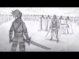 How To Draw Characters In A Scene High Horizon View Fighting Drawing Character Drawing Drawing People