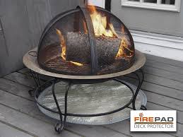 Mar 11, 2020 · you're using a propane or natural gas fire pit as they burn clean and smokeless unlike wood burning fire pits. Deck Protector Fire Pit Heat Shield Outdoor Fire Pits Fireplaces Grills