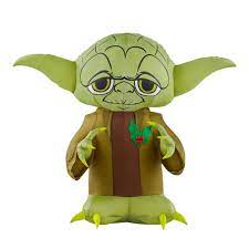 3 Ft Inflatable Yoda With Holly Berry Walmart Com
