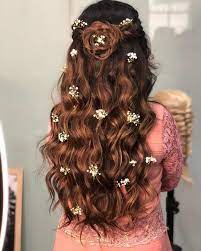 Ritika Kadam On Instagram Weaves Hair With Florals Gipsos Look 5 Day 2 Teaching This Rose Braid Open Hairstyles Engagement Hairstyles Elegant Hairstyles