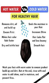Washing Hair With Cold Water Or Hot Water Healthy Hair Natural Hair Styles Washing Hair