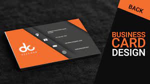 Use preset details on the right to customize your business card. Business Card Design In Photoshop Cs6 Back Orange Gray Youtube