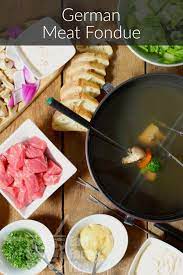 German Meat Fondue Fleischfondue Recipe Food Fondue Recipes Meat German Meat