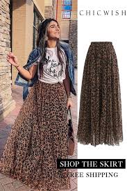 Leopard Watercolor Maxi Skirt In Brown Skirt Fashion Fashion Fashion Outfits