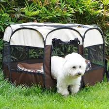 And this pet playpen is ideal for small dogs up to 16 inches tall. Outdoor Folding Pet Tent Dog Cage Octagonal Fence Pet Playpen House Small Large Dogs Indoor Portable Dog Camp Tent Perros Houses Kennels Pens Aliexpress