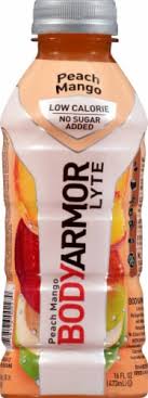 Bodyarmor lyte is the low calorie, no sugar added sports drink with natural flavors, natural sweeteners and no colors from artificial sources. Bodyarmor Lyte Peach Mango Sports Drink 16 Fl Oz Kroger