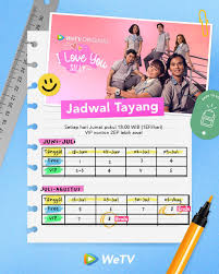 Jadwal tayang, sinopsis hingga link nonton Wetv Iflix Indonesia On Twitter Jadwal Tayang Wetv Original I Love You Silly Kasongin Jadwal Save Foto Dibawah Ookeh Wetv Original I Love You Silly Jumat Pukul 18 00 Wib