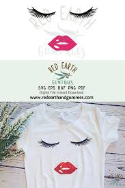 Download Svg Vinyl Decal Eyelashes Cut File Face Cutting Machines Lashes T Shirt Design Png Silhouette Studio Dxf For Cricut Lips Clip Art Art Collectibles