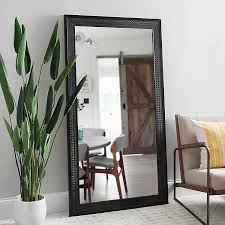 Black Mosaic Framed Wall Mirror 37 5x67 5 Floor Mirror Decor Mirror Wall Bedroom Framed Mirror Wall