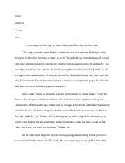 *critical analysis gary soto's poetry book, a fire in my hands, begins with a foreword written by soto in which he explains the beginning of his interest poetry and his inspiration for the poems in the book. Poem Review Name Instructor Course Date Contrasting The The Leap By James Dickey And Black Hair By Gary Soto U201cthe Leap U201d Poem By James Dickey Course Hero