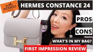 What's In My Bag? Hermes Constance 24, Pros, Cons And First Impression  Review