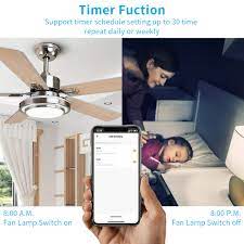 At 6:03 the timer is reset and the light won't go off for another 5 minutes (6:08). Tuya Smart Life Wifi Ceiling Fan Light Switch Eu Type Remote Control Works With Google Home Amazon Alexa App Timer Smart Home