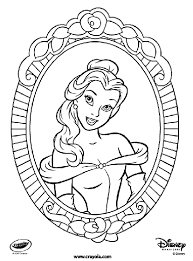 Snow white playing colouring page. Disney Princess Belle Coloring Page Crayola Com