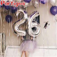 Maybe you would like to learn more about one of these? 2pcs Lot 40 Inch Number 26 Foil Helium Balloons Adults Aged 26th Party Supplies Birthday Party Anniversary Decoration Supplies Buy At The Price Of 3 01 In Aliexpress Com Imall Com