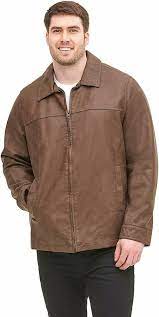 Dockers Men S Classic Faux Leather Jacket Regular And Big And Tall Sizes Dockers Biker Casual Faux Leather Jackets Dockers Men Leather Jacket