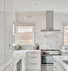 Cle Basics Carrara Oversized Subway Tile 6 X12 X3 8 In 2020 Kitchen Trends Simple Kitchen Kitchen Backsplash Trends