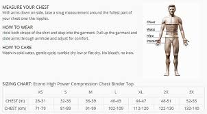 Underworks Econo High Power Compression Chest Binder Top