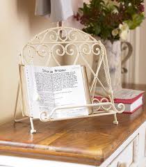 Amelie Cream Cook Book Stand Cook Book Stand Book Stands Recipe Stand Holder