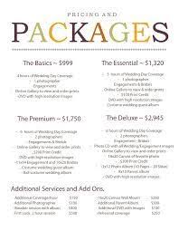 Sample Wedding Photography Packages Google Search Wedding Photography Pricing Wedding Photography Contract Photography Pricing