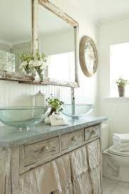 The bathroom is filled with white paint. 30 Adorable Shabby Chic Bathroom Ideas Shabby Chic Bathroom Chic Bathrooms Shabby Chic Kitchen