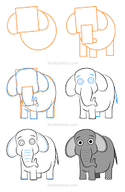 Easy to draw anime and manga drawing for kids: How To Draw An Elephant Comment Dessiner Un Elephant Elephant Drawing Art Drawings For Kids Cute Easy Drawings