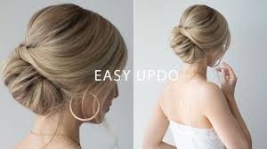 The golden blonde balayage with dark brown roots brings extra depth and richness. How To Easy Updo For Short Hair Perfect Wedding Hair Prom Formal Youtube