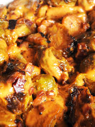Bj S Brussel Sprouts Recipe Spicy Brussels Sprout With Turkey Bacon Bites Recipe Brussel Sprouts Appetizer Sprout Recipes Brussel Sprouts