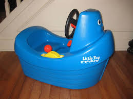 Vintage Little Tikes Blue Tug Boat Ride On Little Tikes Weird Toys Little Tykes