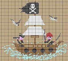 Oh Les Pirates Les Chroniques De Frimousse Cross Stitch Freebies Cross Stitch For Kids Cross Stitch
