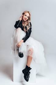 Tulle Wedding Dress Combined With Biker Jacket And Combat Boots Tulle Wedding Dress Top Wedding Dresses Wedding Dresses