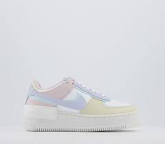 Nike Air Force 1 Shadow Trainers Ghost Glacier Blue Fossil Rose Unisex Sports In 2020 Nike Air Shoes Custom Nike Shoes Air Force One Shoes