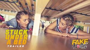 Fake Hostel: Euro Girls Stuck Under Bed and Fucked by Stranger