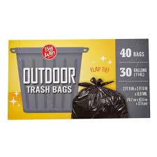 Without trash bags and garbage bags, where would we set our trash and store large items? Big Win 30 Gallon Flap Tie Trash Bags 40 Ct Rite Aid