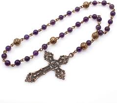 Protestantism is a form of christian faith and practice. Brenda Elaine Jewelry Protestant Anglican Prayer Beads With Amethyst Gemstones And Antique Copper Cross Walmart Com Walmart Com
