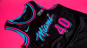 We do it for #heatculture gohe.at/linkinbio. Nba Miami Heat Unveil Incredibly Cool Vice Nights Uniform In Black Inspired By Miami Vice With Matching Court