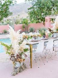 Maybe you would like to learn more about one of these? Little Hill Designs Little Hill Floral Designs Palm Springs Wedding Stylish Details Pampas Grass Deser Beach Wedding Flowers Grass Wedding Wedding Flowers