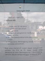 Bagi anda yang akan melakukan atau menghadapi. Lowongan Padang Sopir Truck Lpg Adsanjaya