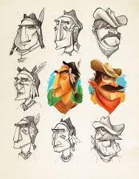 Dribbble Cowboys Sketch Jpg By Ink Ration Character Design Animation Illustration Character Design Character Design