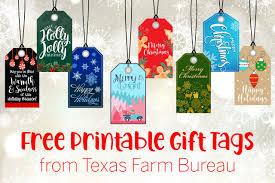 Get free printable gift tags – Texas Farm Bureau – Table Top