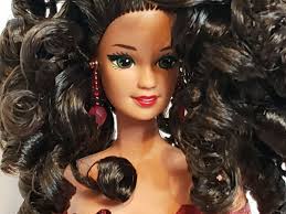 Bruce Nygren Barbie Doll Vintage Custom Dress Hair 1994 With Stand and Box  OOAK