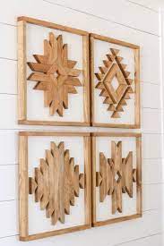 Diy Wooden Aztec Wall Art In 2020 Aztec Wall Art Diy Wall Art Diy Wood Wall