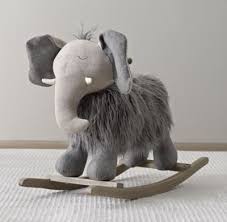 Wooly Plush Rocking Animal Animal Rocker Rocking Toy Restoration Hardware Baby