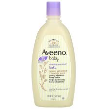 The baby wash formula when combined with the warm bath, is clinically shown to comfort fussy babies with calming lavender and vanilla scents. Aveeno Baby Calming Comfort Bath Lavender Vanilla 18 Fl Oz 532 Ml Iherb
