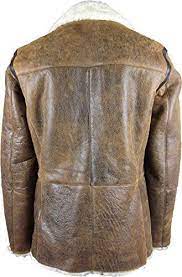 Unicorn Mens Sheepskin Coat Antique Brown With Cream Fur Leather Jacket Gp Leather Jacket Men Leather Jacket Leather Jacket Style