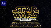 I do not own any rights to the star wars logo, or them tune. How To Make Horizontal Star Wars Title Crawl Template After Effects Cs6 Youtube