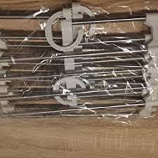 O Kinee Hosenbugel Platzsparend Mehrfach 2 Stuck Hosen Kleiderbugel Aus Edelstahl Ausziehbar Faltbare Multi Bugel Magic Hanger Organizer Schrank Kleiderbugel