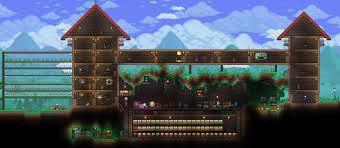 A good way to build a more interesting castles is by building some tower tops of varying sized and varying heights, and then connecting them. Which Is The Best Compact Structure For A Base Post Your Base In Here Terraria Community Forums