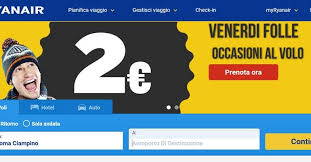 Compagnie aeree, numero prenotazioni voli ryanair, numero di telefono assistenza. Ryanair Venerdi Folle Biglietti A Partire Da 2 Euro