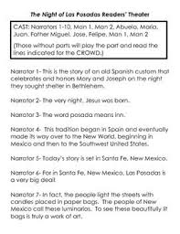 Las Posadas Birth Of Christ Readers Theater Activity Packet Readers Theater Christian Classroom Posadas